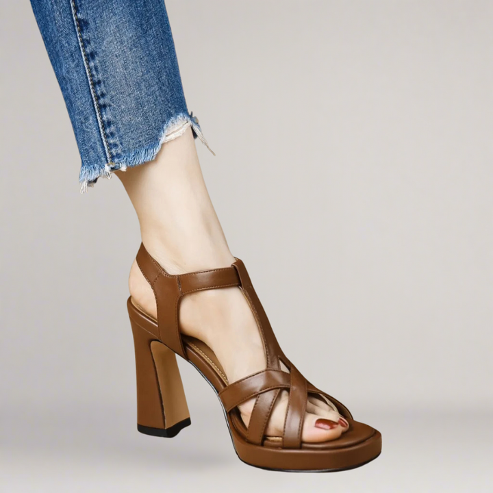 Eloise™ - ELEGANT HIGH-HEEL SANDAL WITH ARTISANAL DESIGN