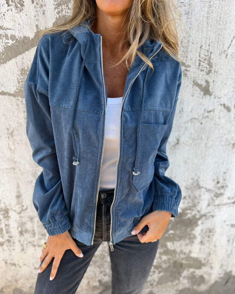 Elise | Elegant Velvet Corduroy Jacket