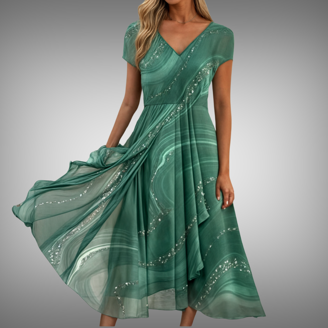 Claudine | Flattering V-Neck with Timeless Elegance