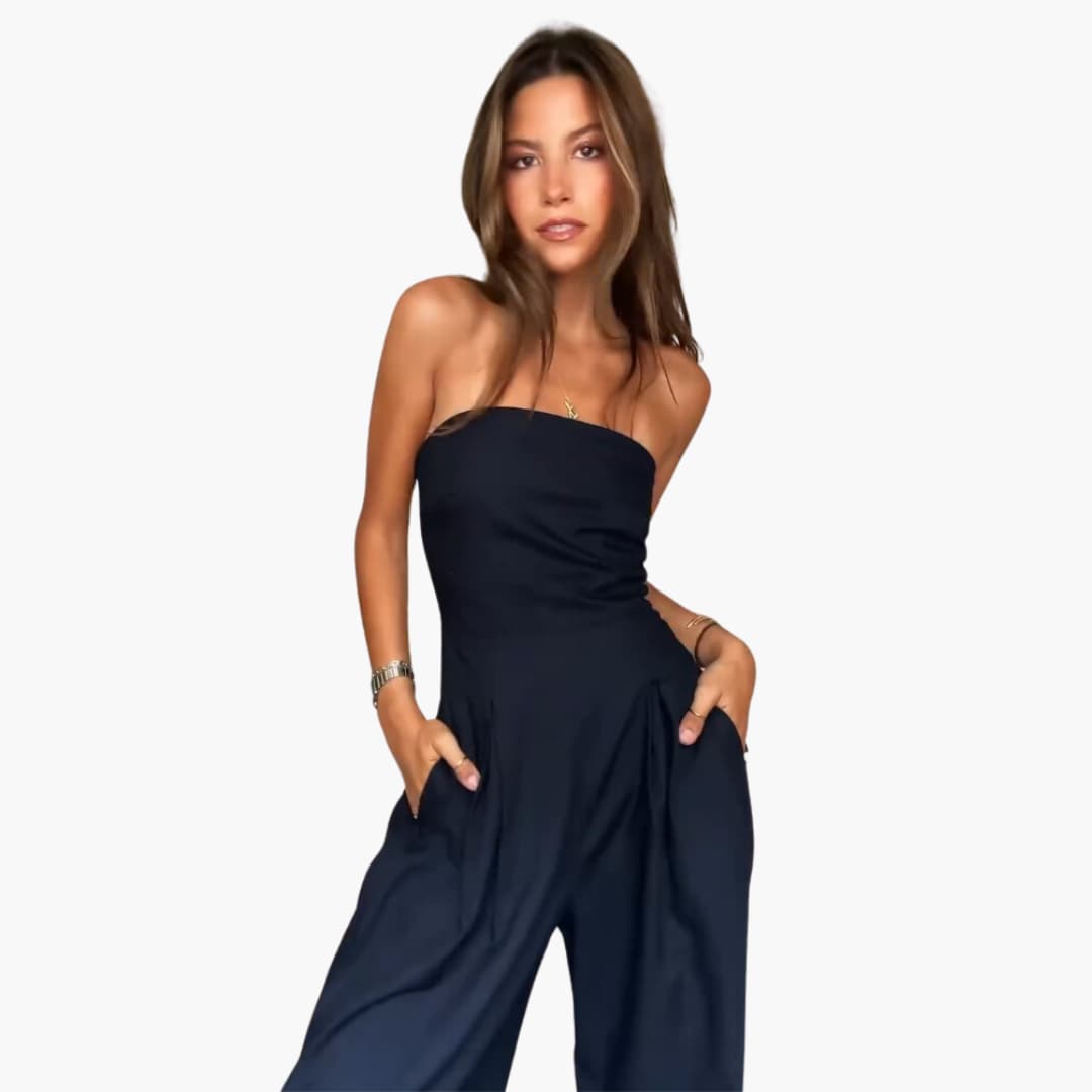 Abigail - Backless Loose Leg Jumpsuit
