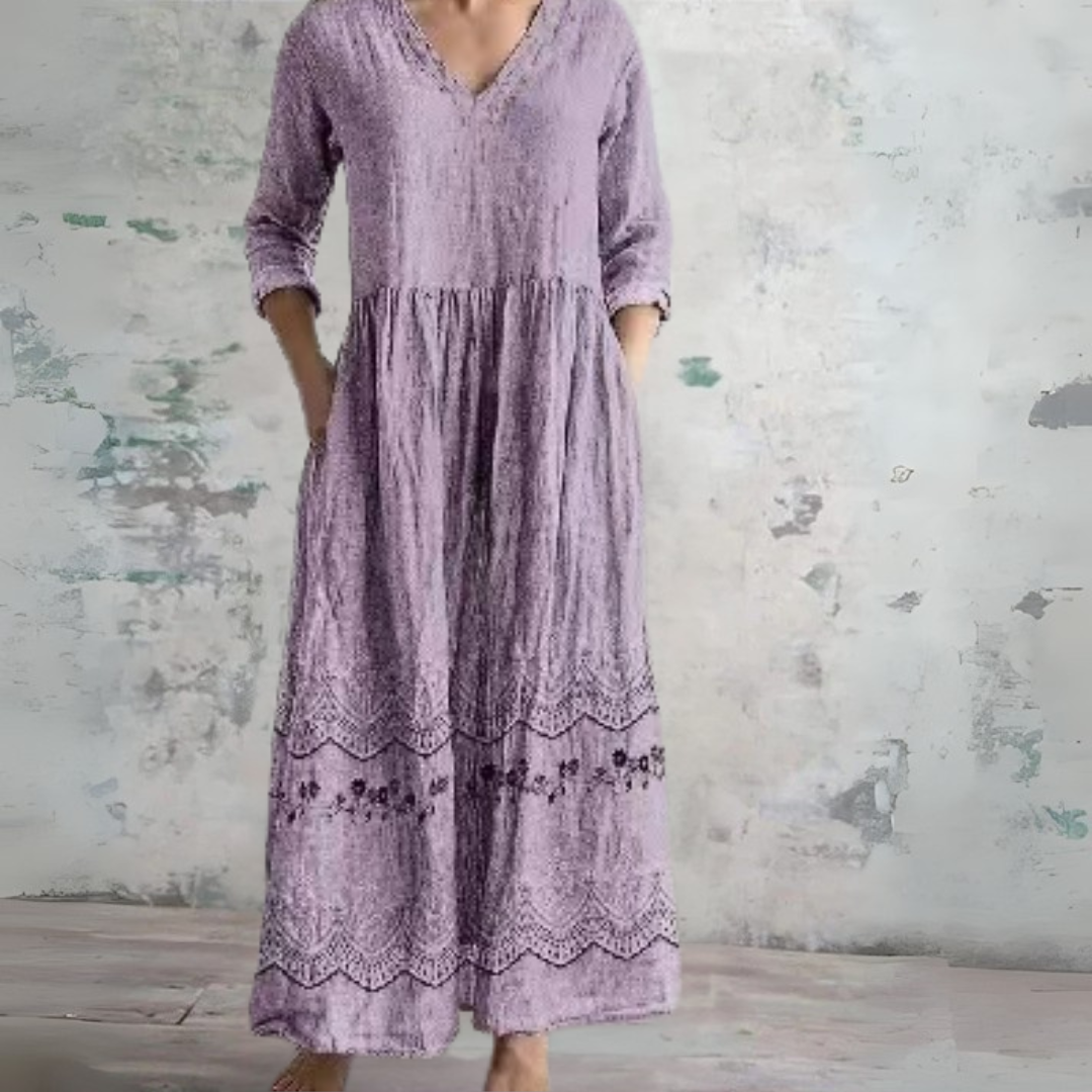 Aurélie | Flowing vintage maxi dress