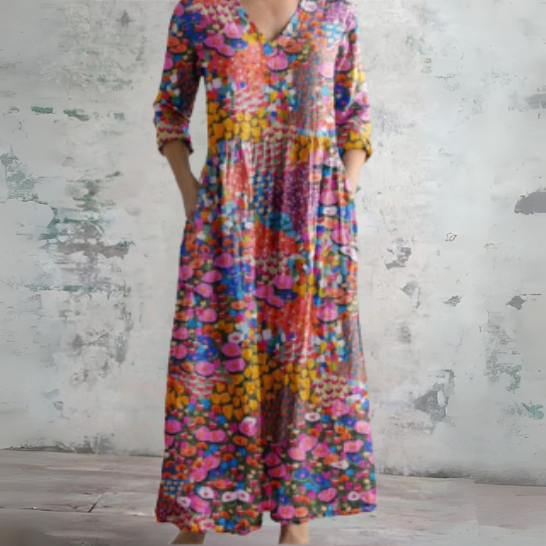 Rosalie | Romantic garden floral maxi