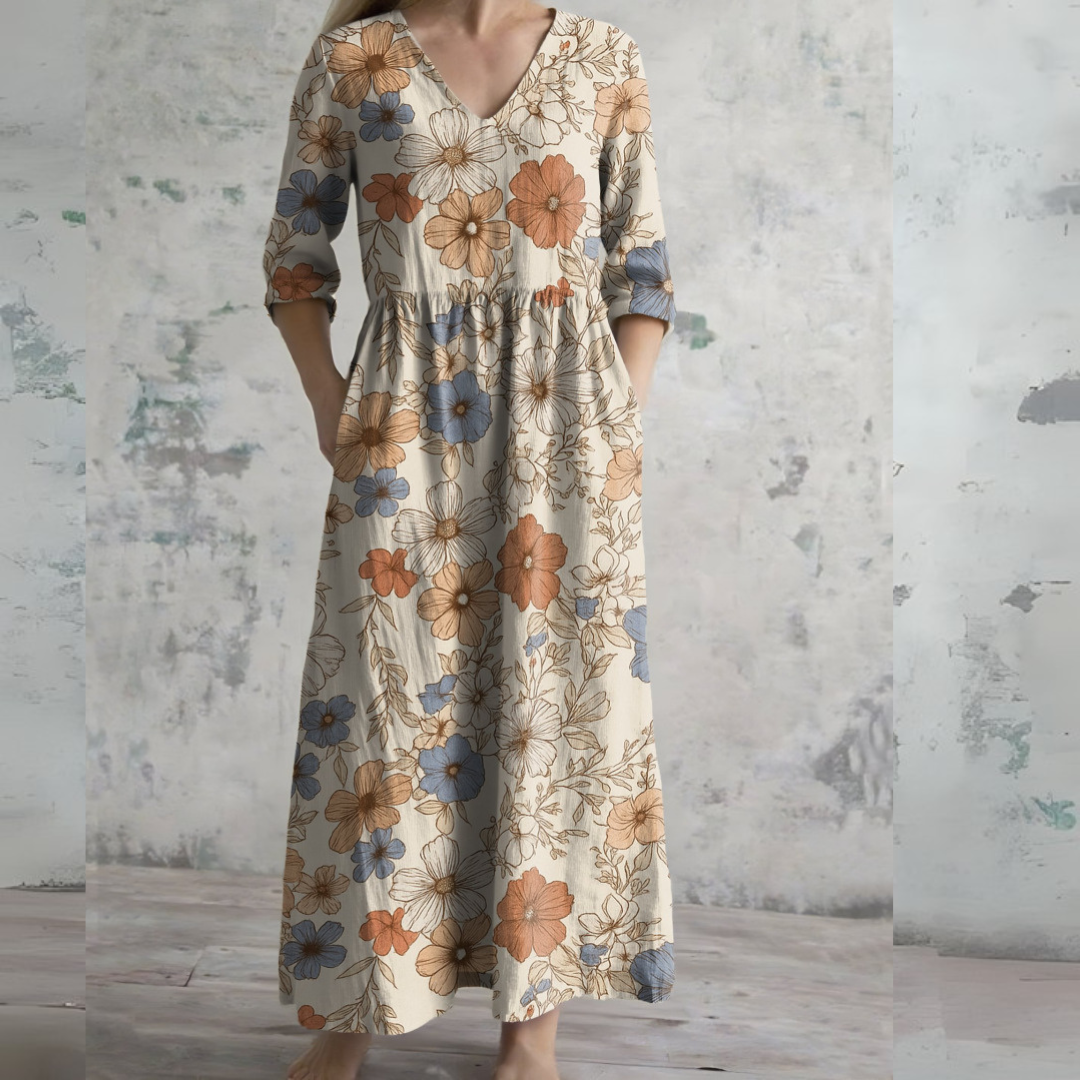 Amélie | Timeless transitional maxi dress