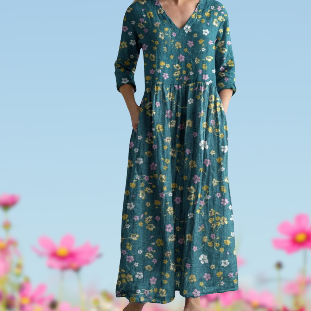 Aurélie | Flowing vintage maxi dress