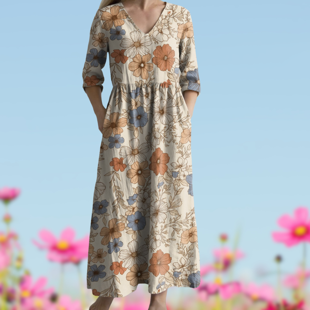 Mireille | Graceful transitional maxi dress