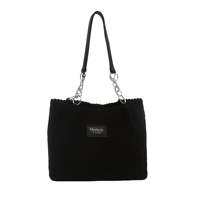 Marie| Timeless Corduroy Handbag with Chain Strap