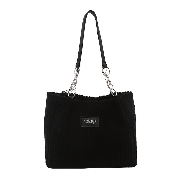 Marie| Timeless Corduroy Handbag with Chain Strap