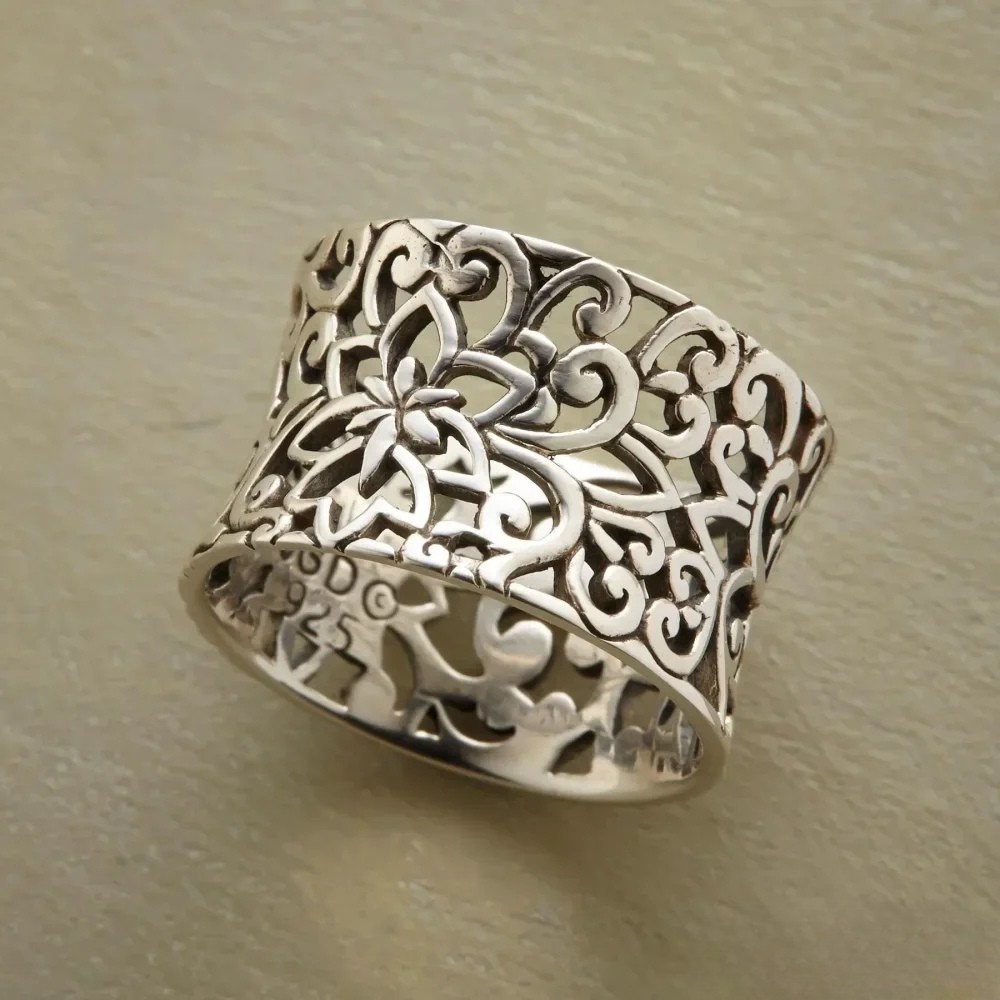 Antique Silver Hollow Ring