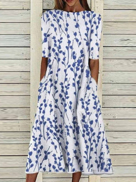 Élise | Effortlessly Elegant Floral Midi Dress