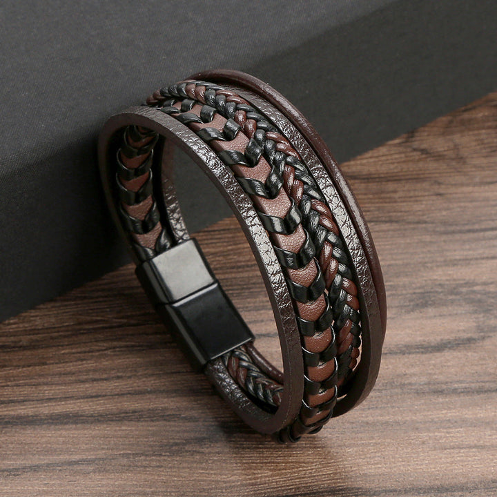 Cora™ - ADJUSTABLE WOVEN BRACELET WITH VIKING DESIGN