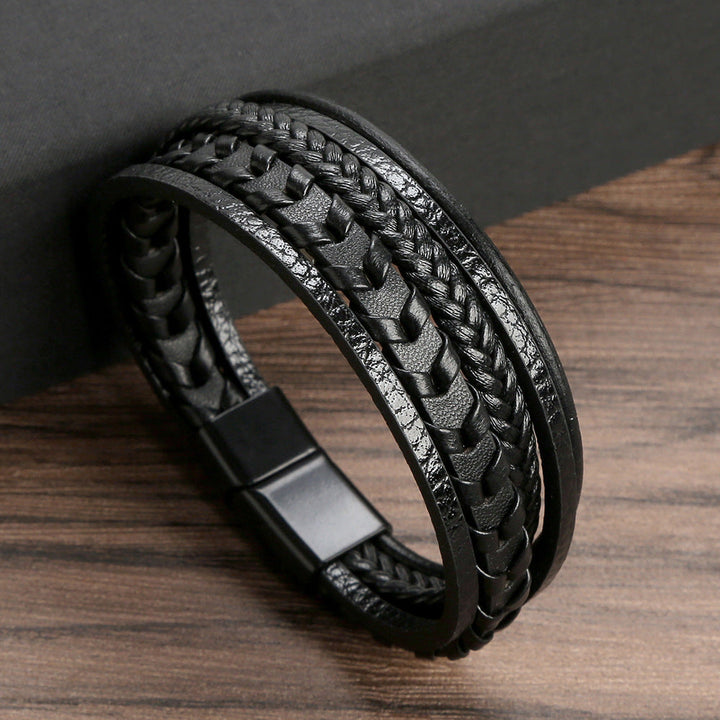 Cora™ - ADJUSTABLE WOVEN BRACELET WITH VIKING DESIGN