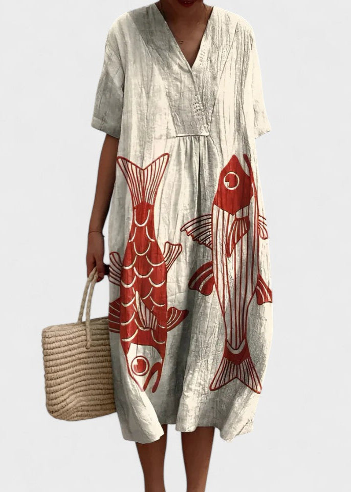 Claudine | Flowy Elegance with Tummy Coverage