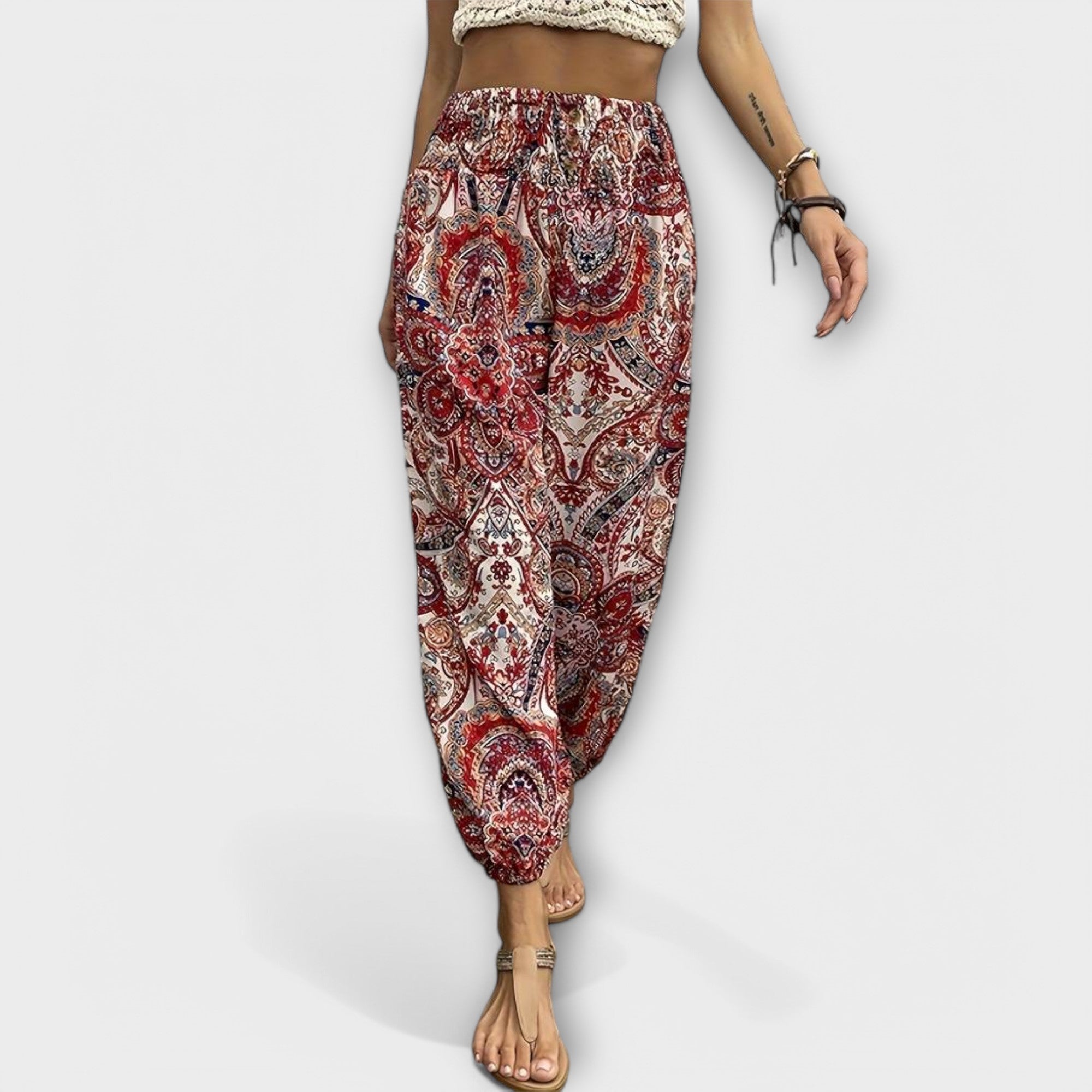 Pants with Ethnic Print