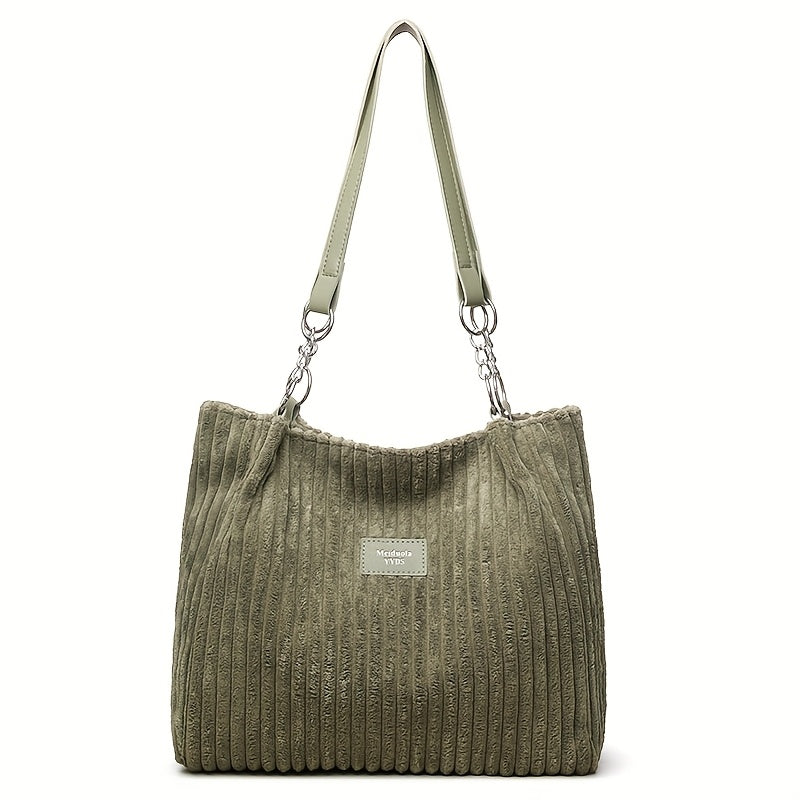 Marie| Timeless Corduroy Handbag with Chain Strap