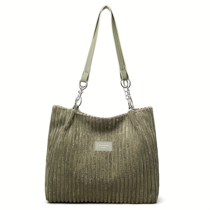 Marie| Timeless Corduroy Handbag with Chain Strap