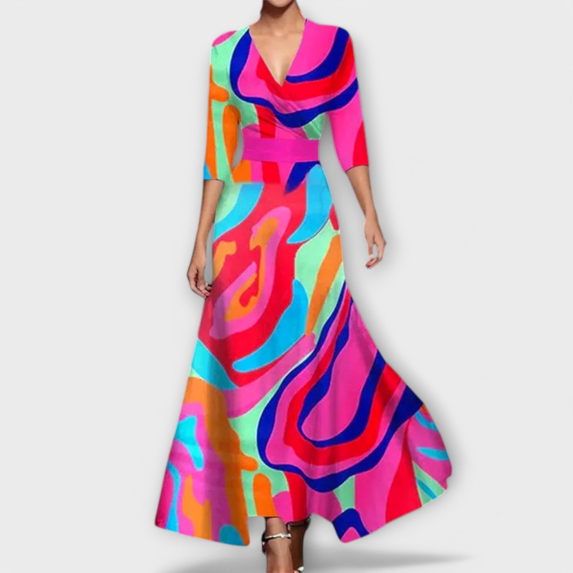 Elegant Sleeve Design Women's Dress