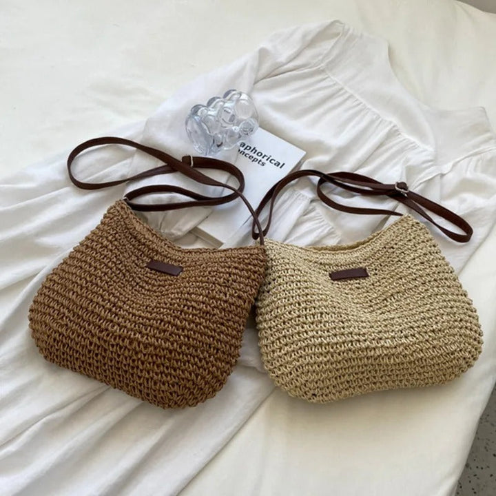 Élise | Effortlessly Elegant Straw Shoulder Bag