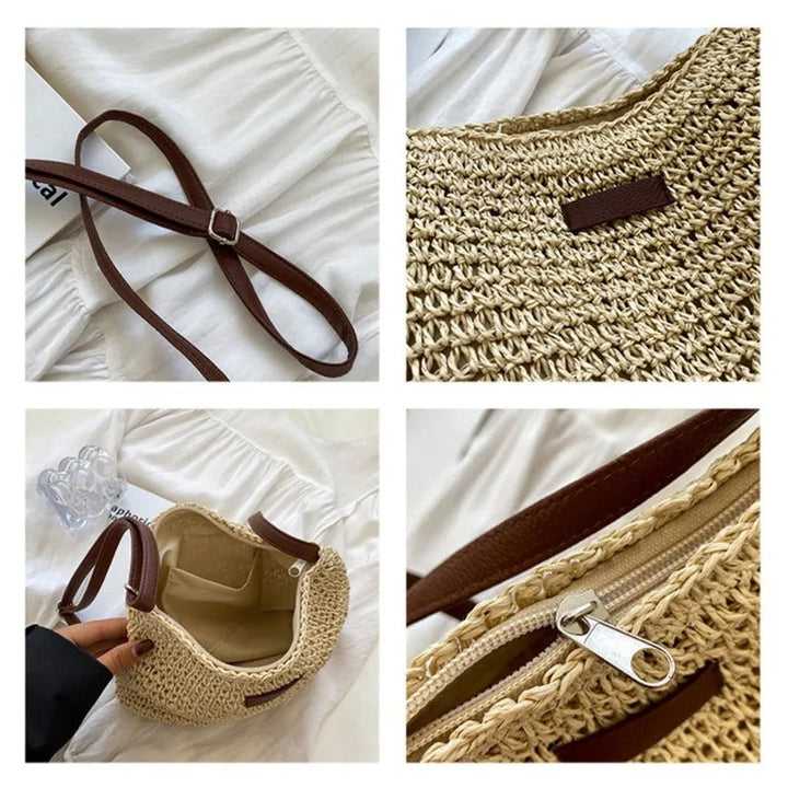 Élise | Effortlessly Elegant Straw Shoulder Bag