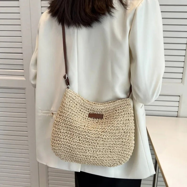 Élise | Effortlessly Elegant Straw Shoulder Bag