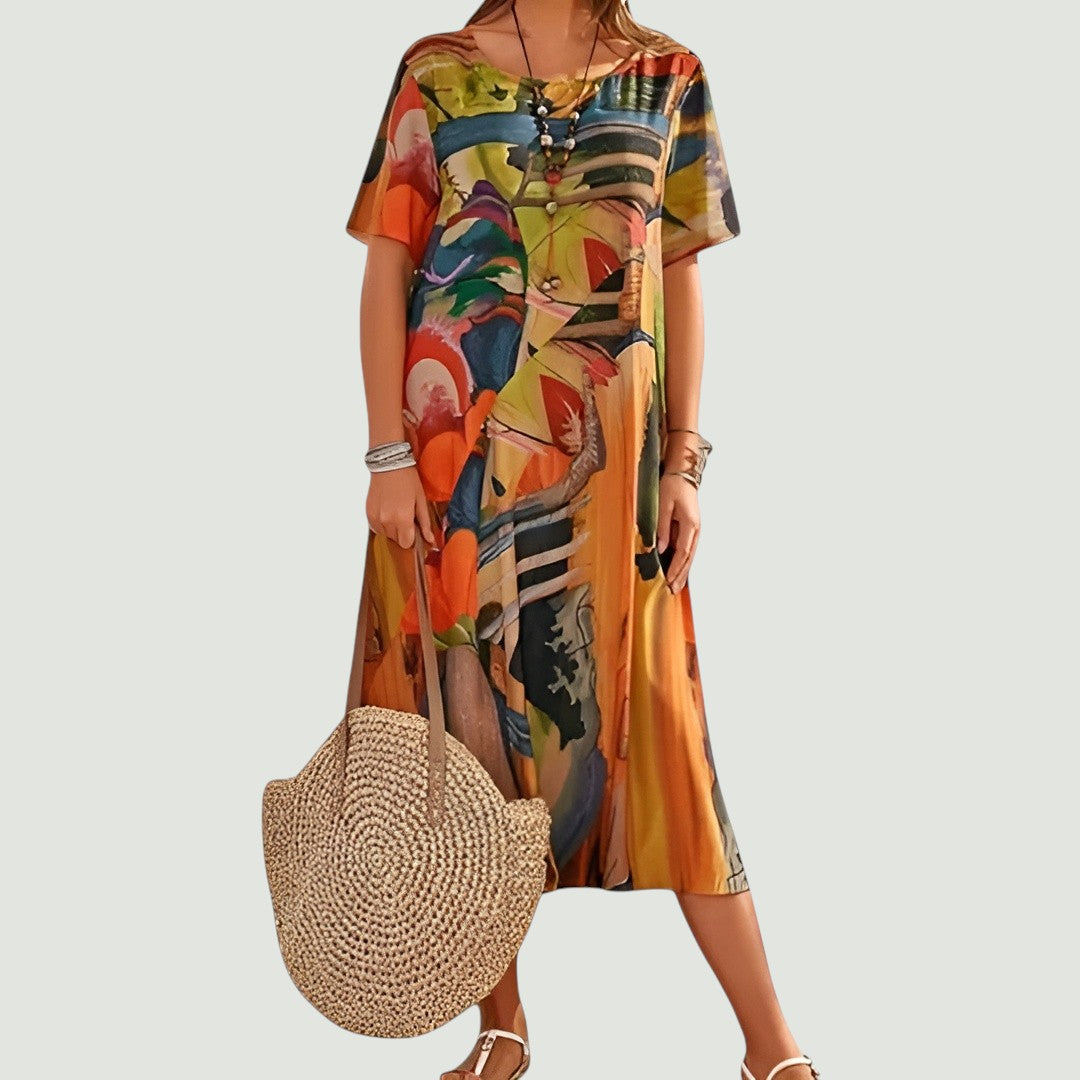 Leviana™ – Elegant and Lightweight Summer Midi Dress