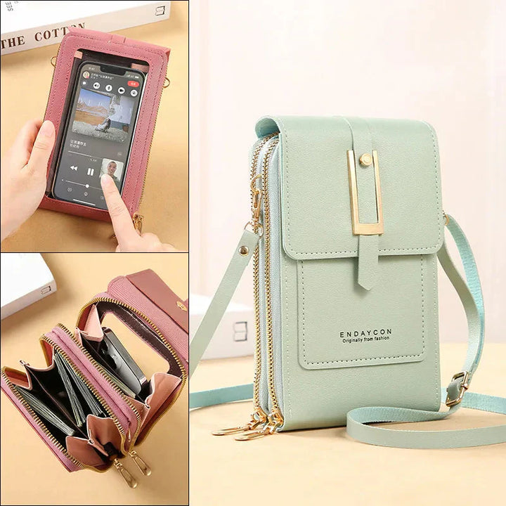 Claudine™ | Crossbody Bag with Mobile Phone Holder