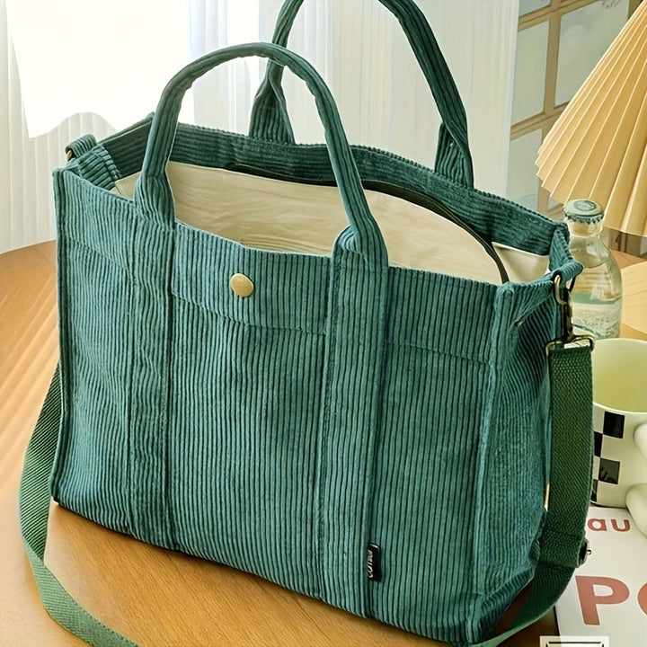 Élise | Cozy Corduroy Tote for Effortless Elegance