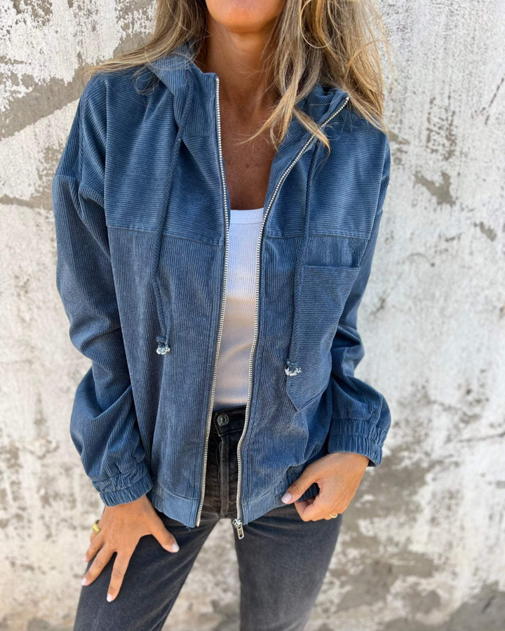 Elise | Elegant Velvet Corduroy Jacket