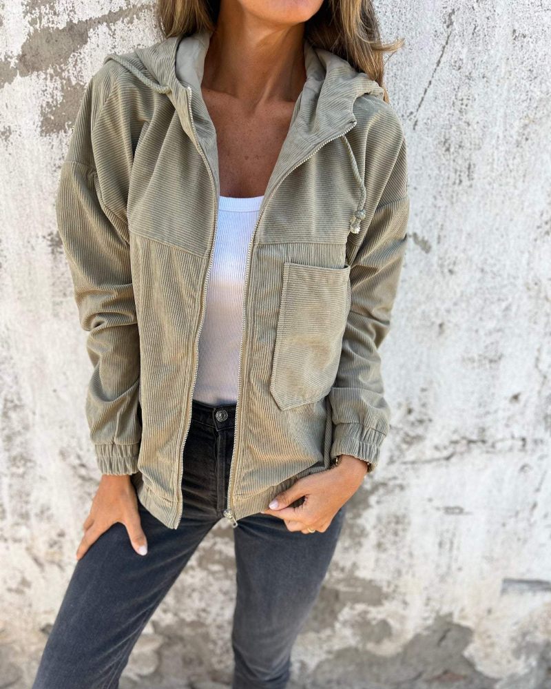 Elise | Elegant Velvet Corduroy Jacket