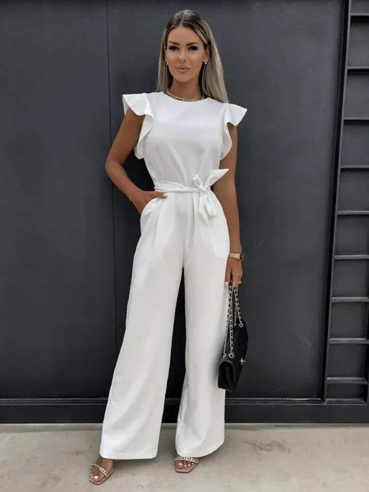 Stella™ - ELEGANT JUMPSUIT WITH RUFFLED SHOULDERS