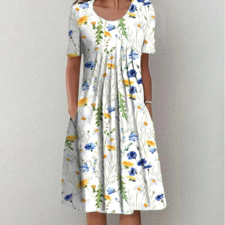 Sofia | Elegant Summer Dress with Tummy Coverage