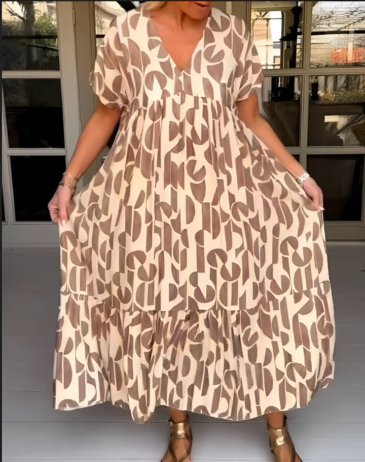 Colette | Fluid Dress with V-Neck