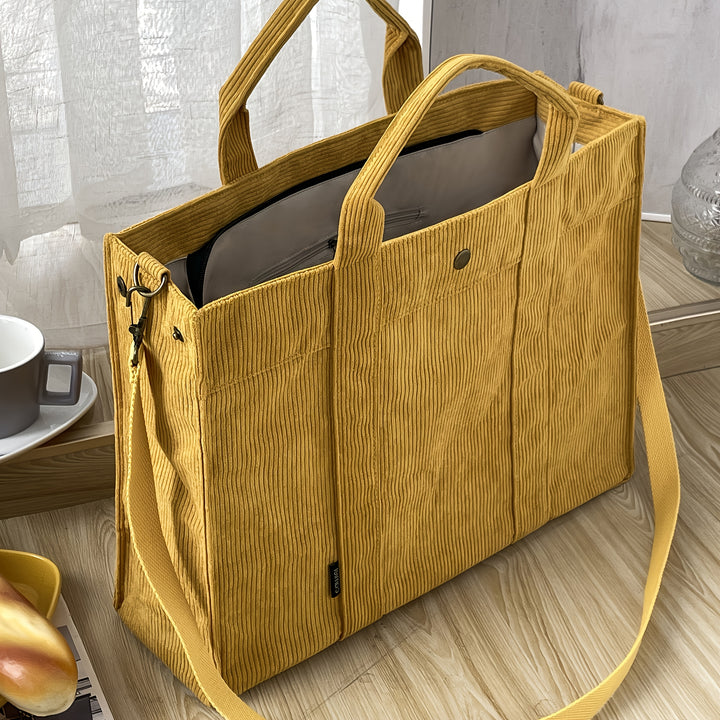 Élise | Cozy Corduroy Tote for Effortless Elegance