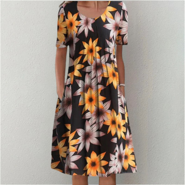 Sofia | Elegant Summer Dress with Tummy Coverage