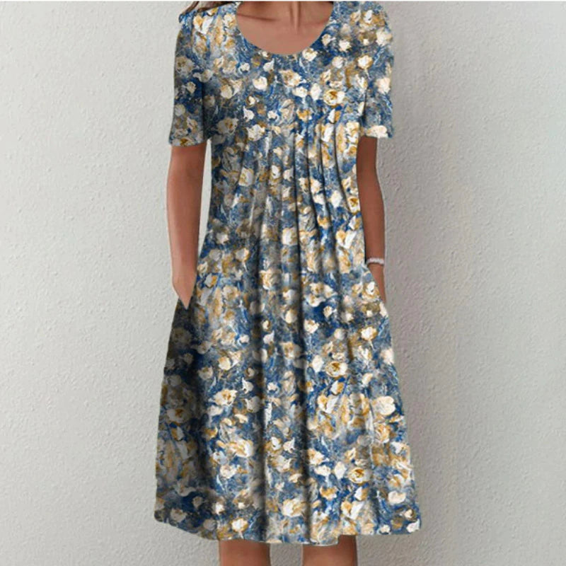 Sofia | Elegant Summer Dress with Tummy Coverage