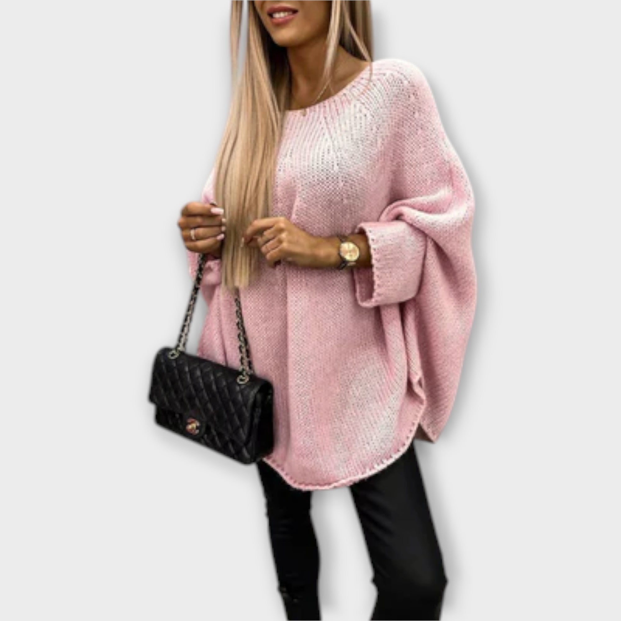 Stylish Women's Sweater with Round Neck