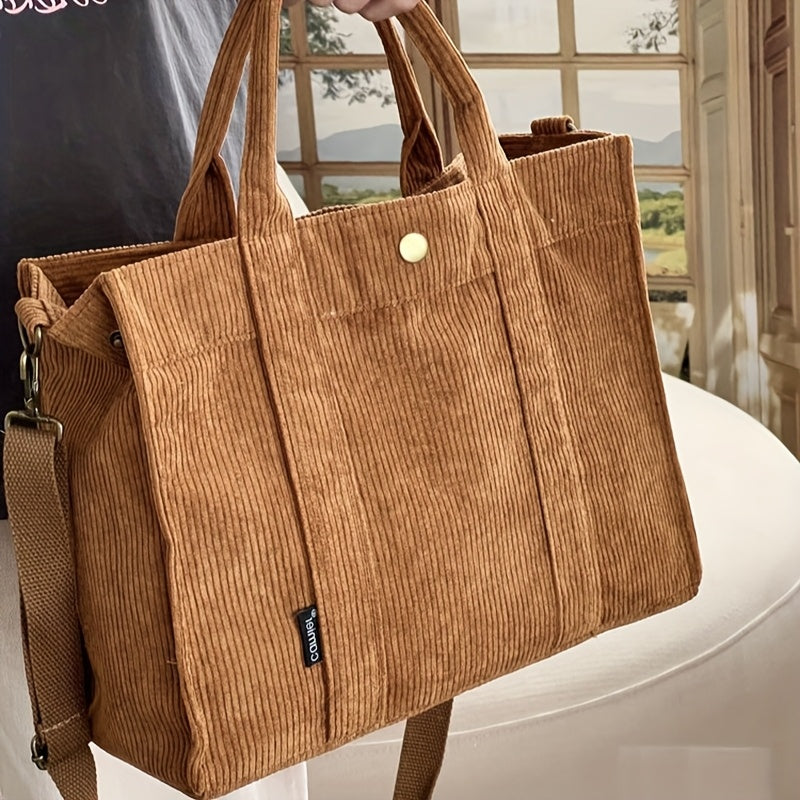 Élise | Cozy Corduroy Tote for Effortless Elegance
