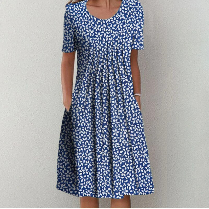 Sofia | Elegant Summer Dress with Tummy Coverage