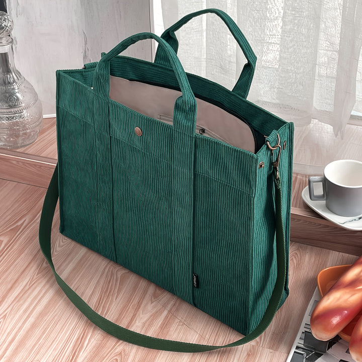 Élise | Cozy Corduroy Tote for Effortless Elegance