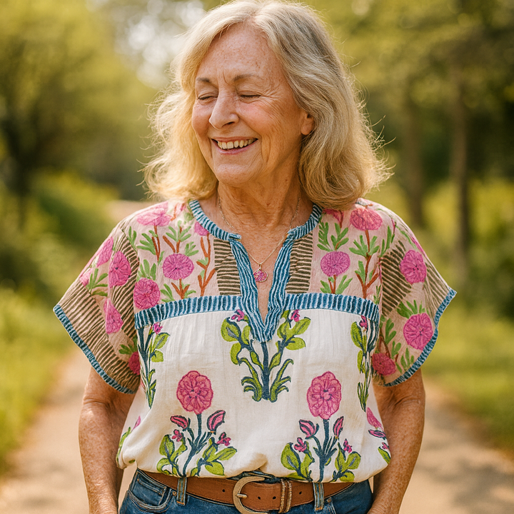 Uriella – Embroidered Boho Blouse