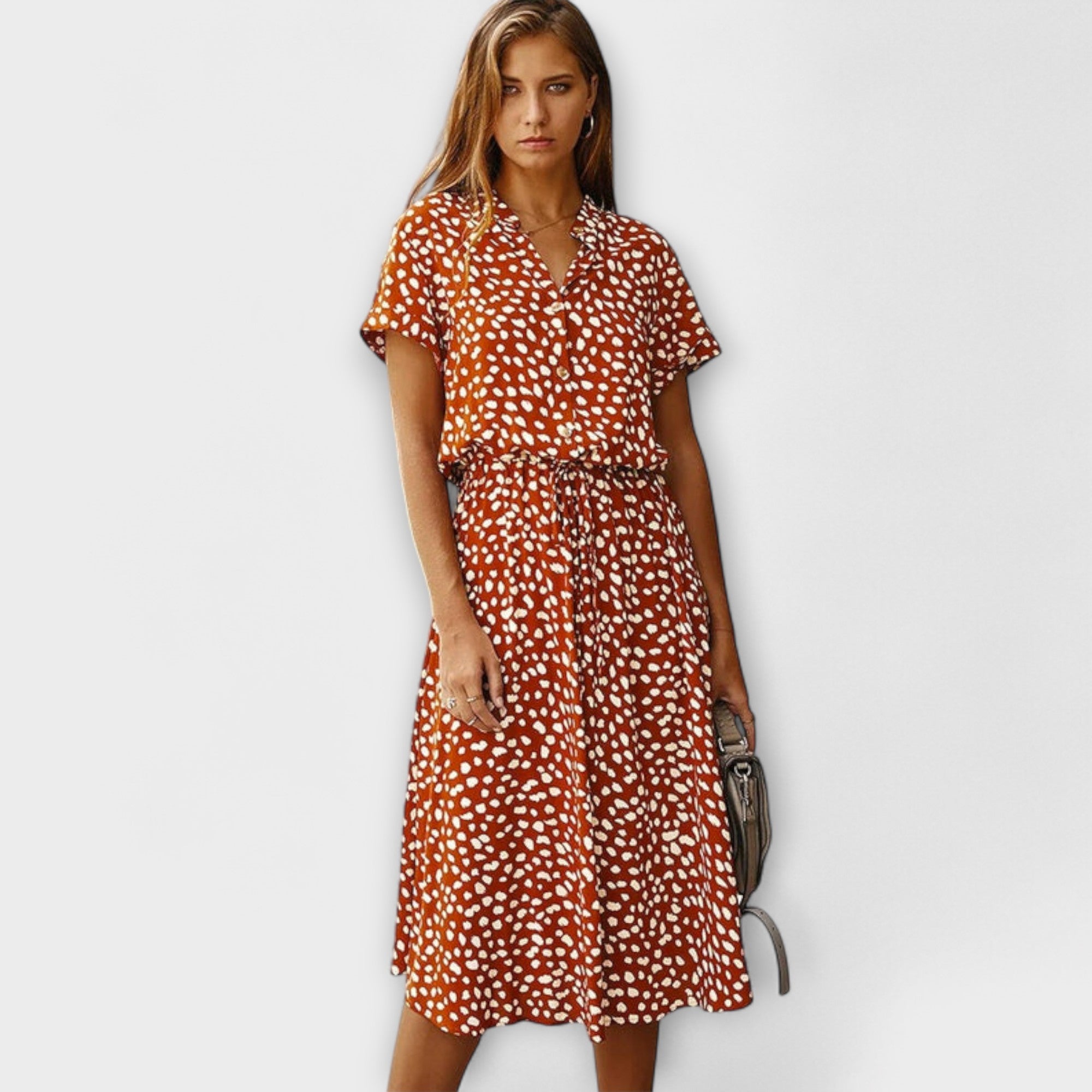 Florine - Midi Dress with Elegant Fit