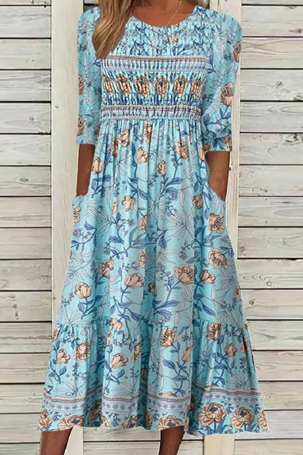 DARCIE | Elegant Tummy-Covering Flowing Petal Dress