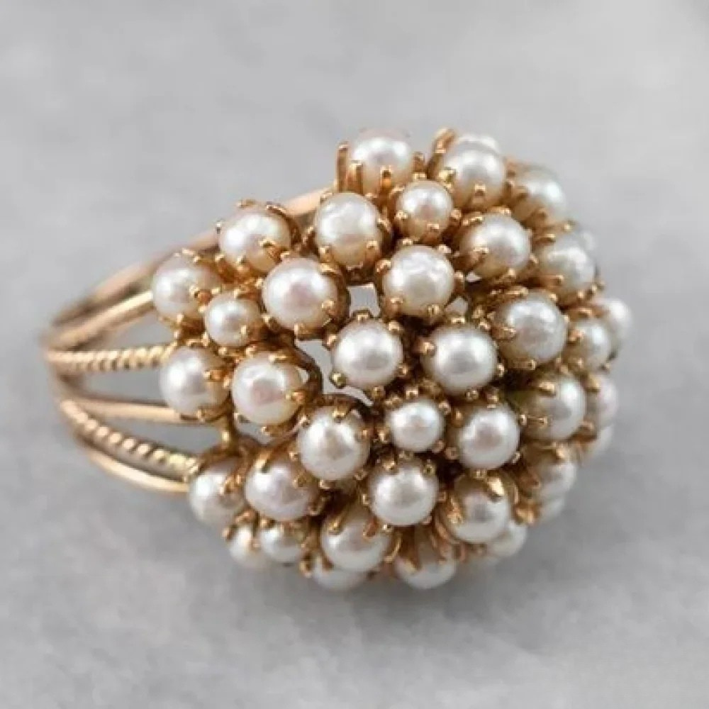 Embedded Pearl Ring