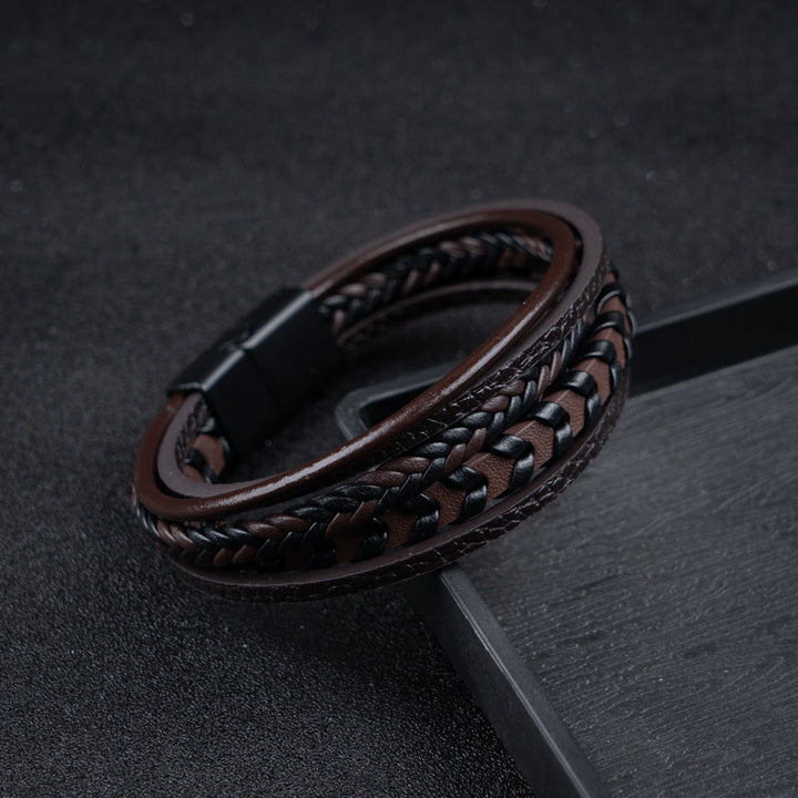 Cora™ - ADJUSTABLE WOVEN BRACELET WITH VIKING DESIGN