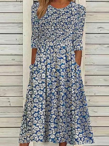 DARCIE | Elegant Tummy-Covering Flowing Petal Dress