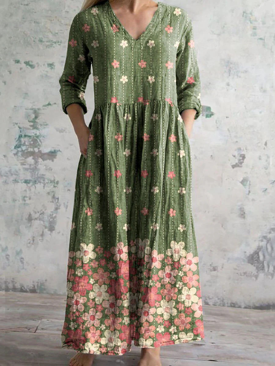 Celestine | Maxi dress with vintage floral print