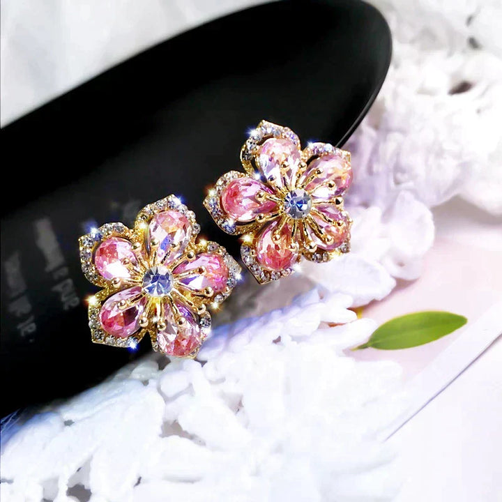 Aurora™ - ELEGANT EARRINGS WITH MULTICOLORED ZIRCONIA