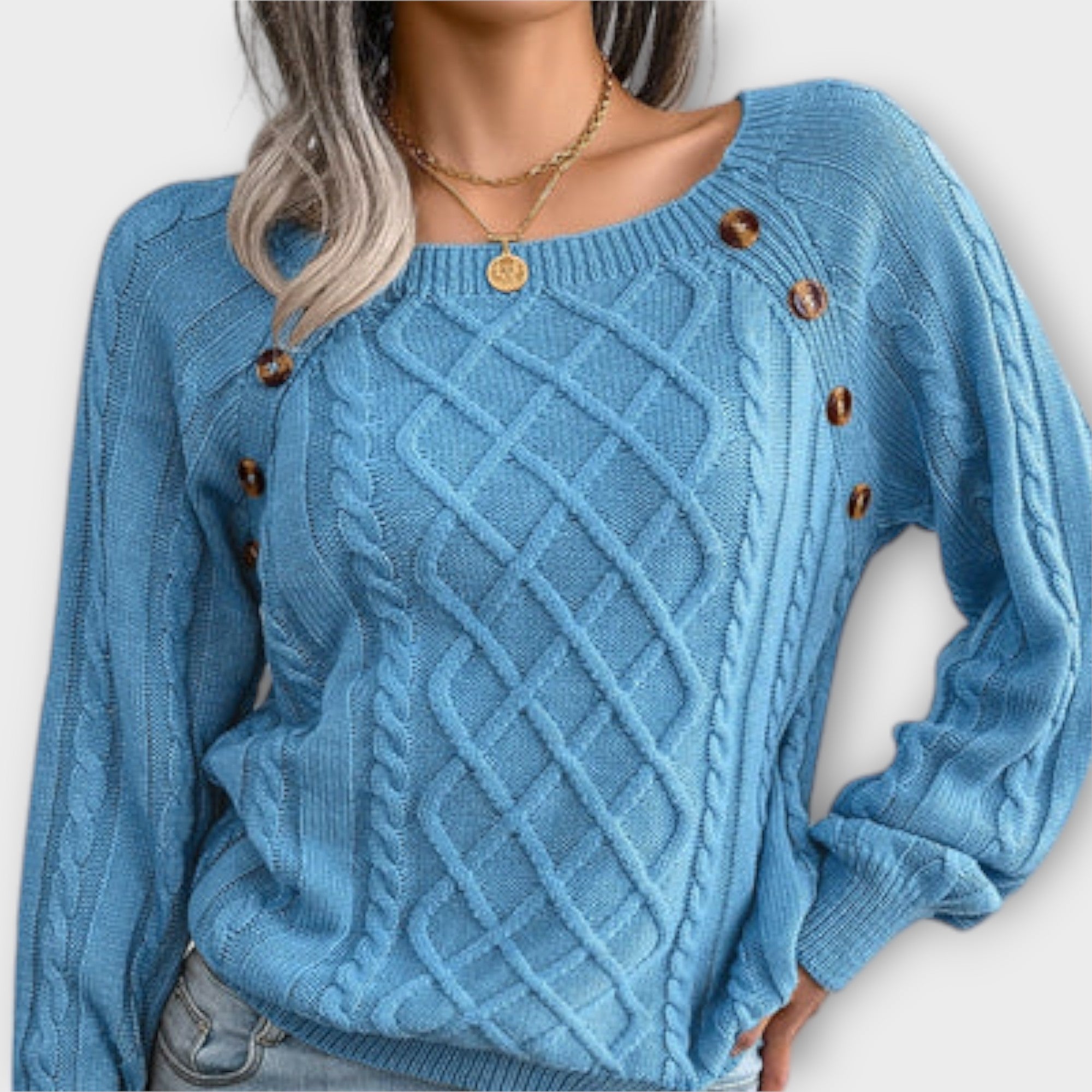 Sweater with Buttons