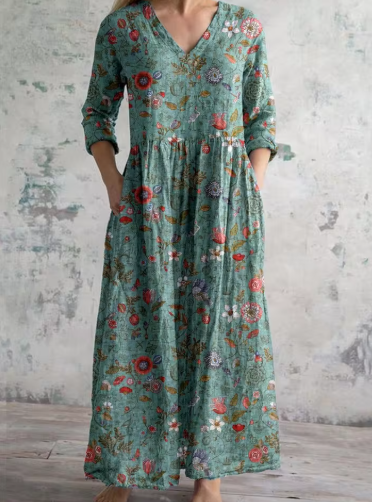 Celestine | Maxi dress with vintage floral print