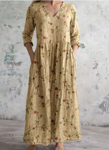 Celestine | Maxi dress with vintage floral print