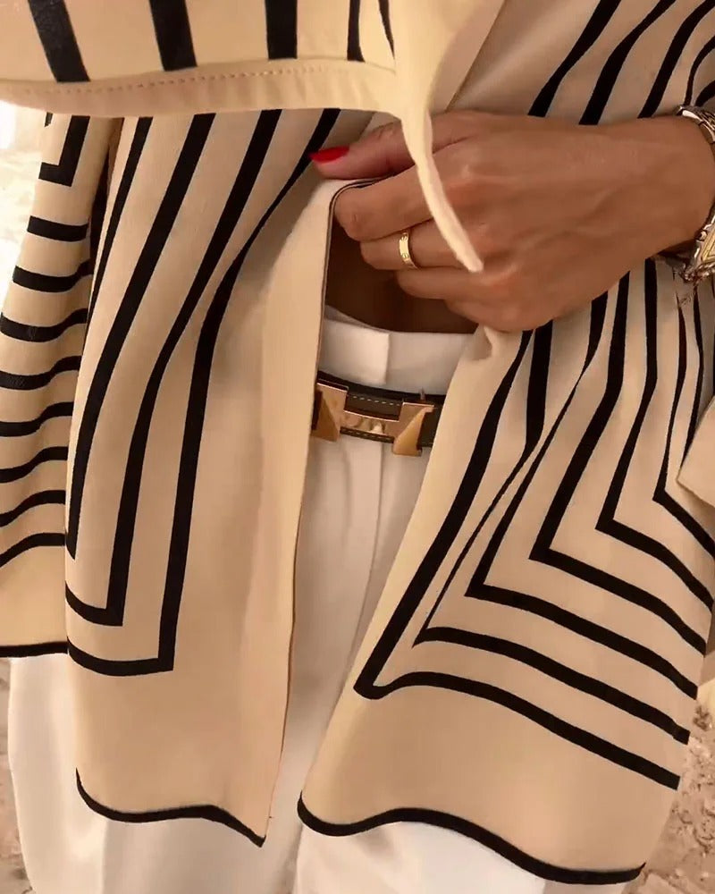 Vanessa™ - STRIPED BLOUSE WITH ELEGANT DESIGN